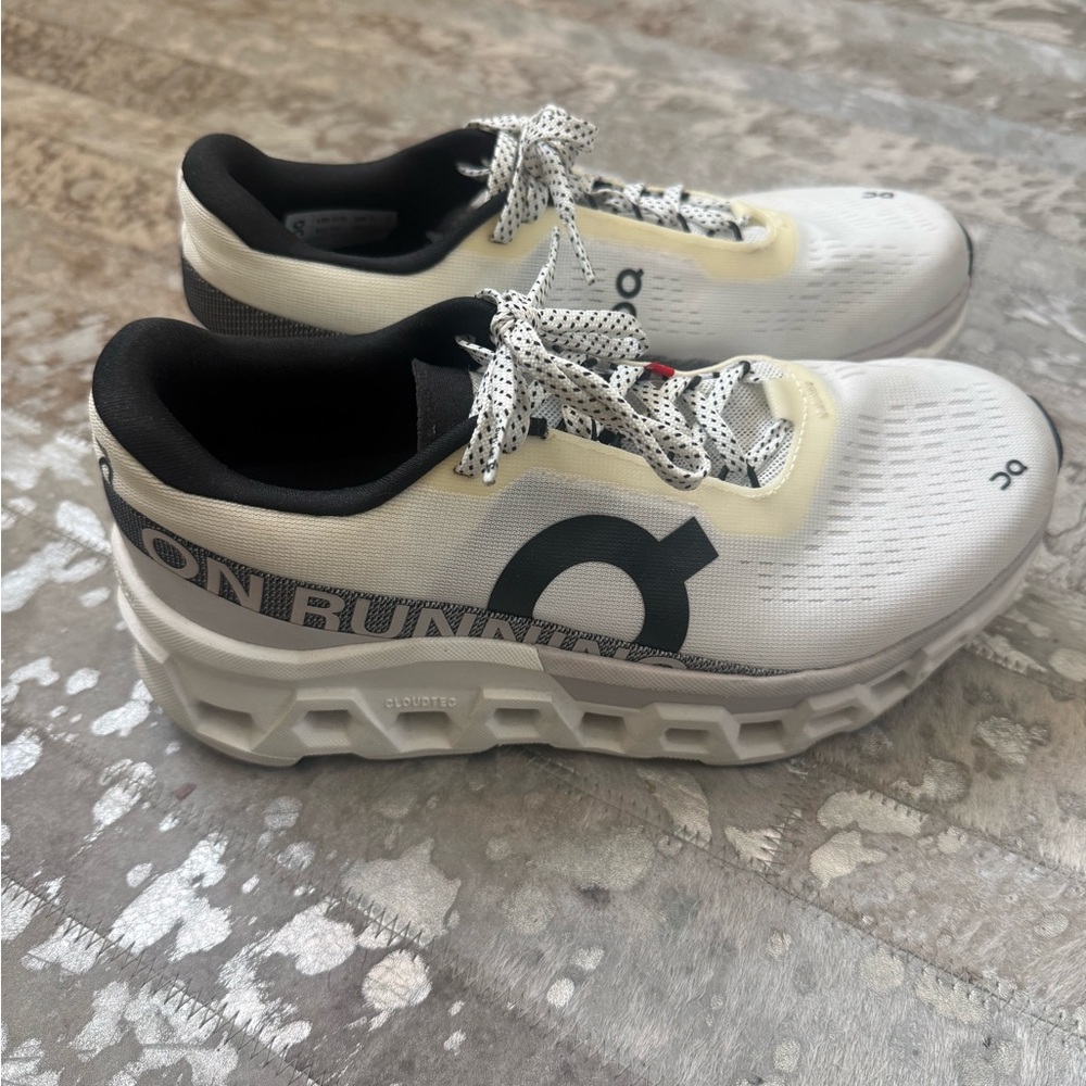 On Running Black & White Running Sneakers